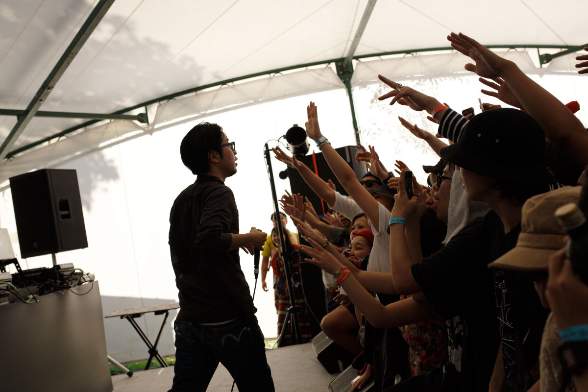 PUNPEE DAY1 おやきステージ｜りんご音楽祭2014 オフィシャルフォト